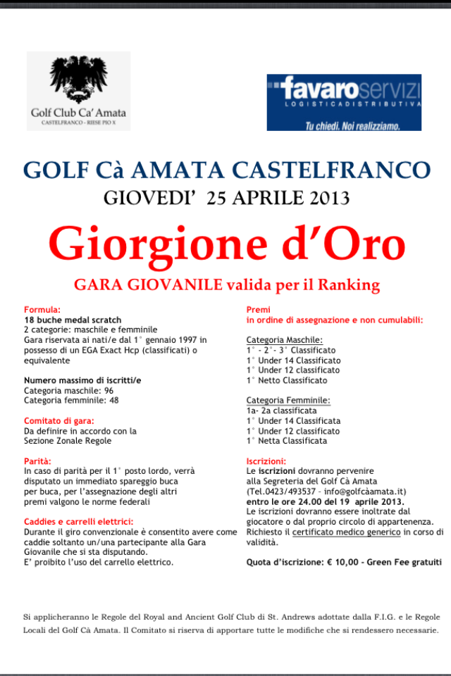 giorgione gara
