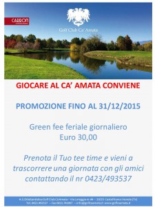 PROMOZIONE GREEN FEE INVERNO