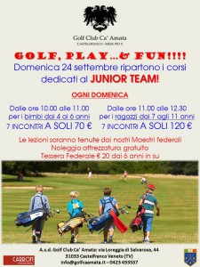 CORSI JUNIOR DOMENICA autunno