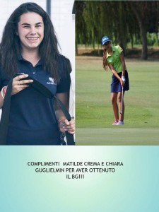 Complimenti Matilde e Chiara