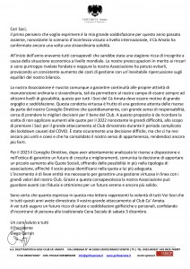 Lettera ai Soci 2022